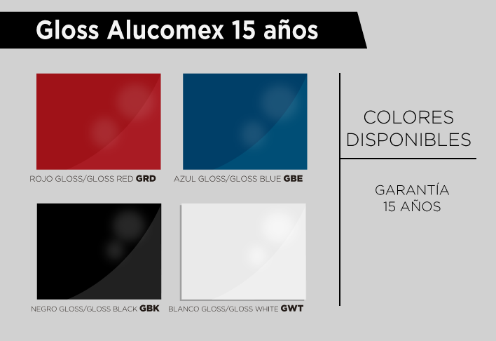 ¡NUEVO ALUCOMEX GLOSS 15 AÑOS!